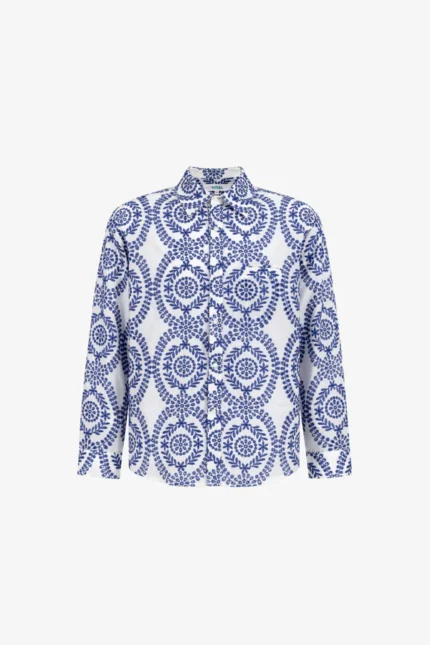 Yitai Fine China Embroidery Button Up