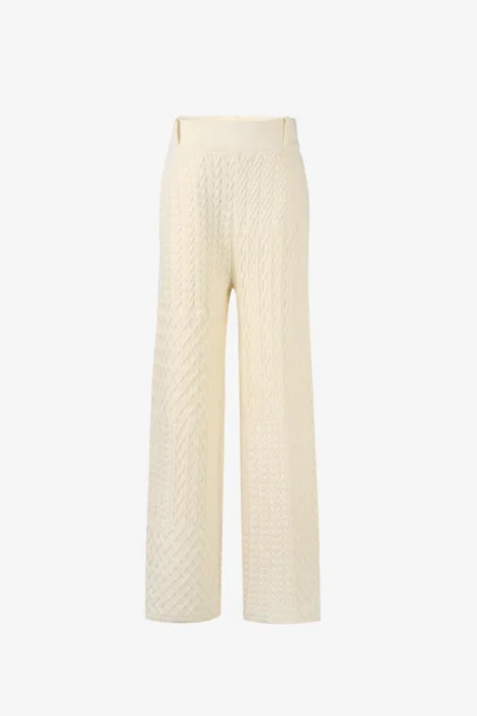 Yitai Patchwork Cable Knit Pants