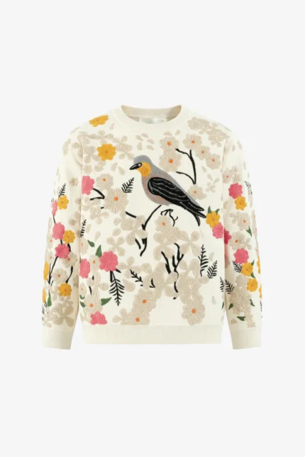 Yitai Mille Fleurs Embroidery Sweater