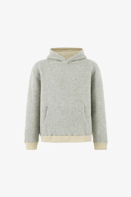 Yitai Wool Fleece Boucle Hoodie