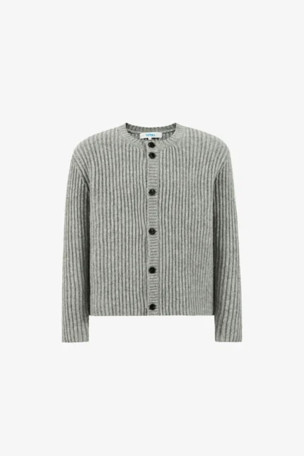 Yitai Ribbed Wool Cardigan