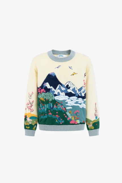 Yitai Celestial Embroidery Sweater